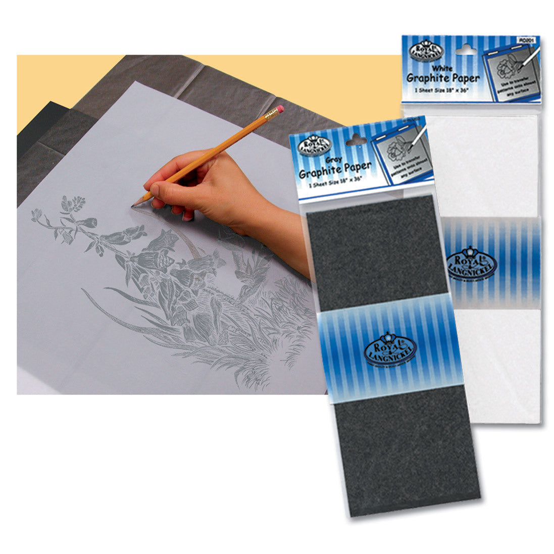 Creative Mark 9x13 Graphite Transfer Paper, 4 Sheets