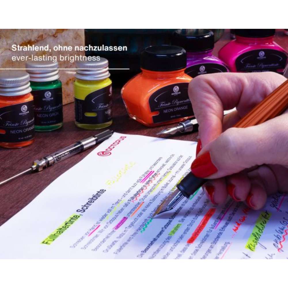 fluorescent fountain pen ink