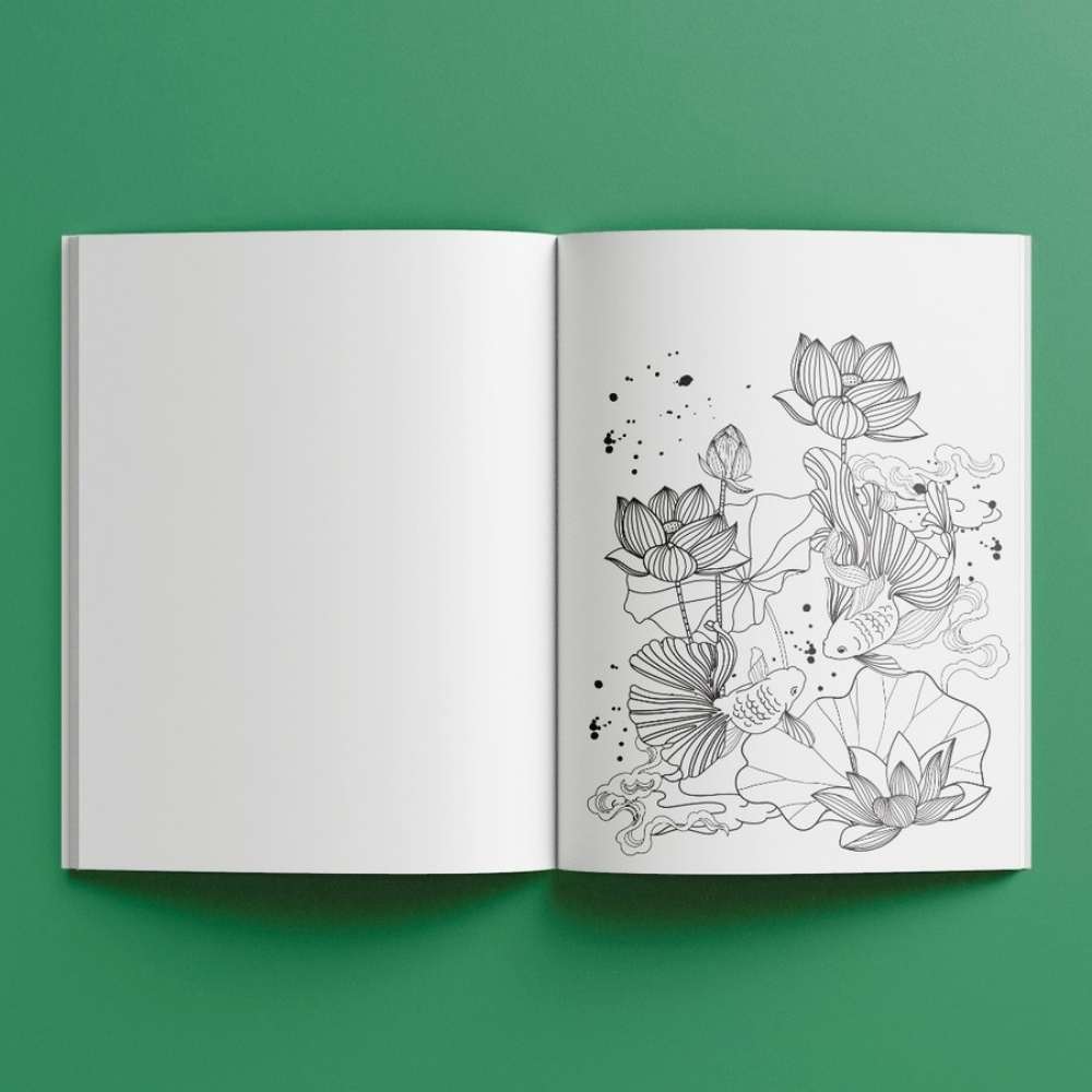 nature colouring book