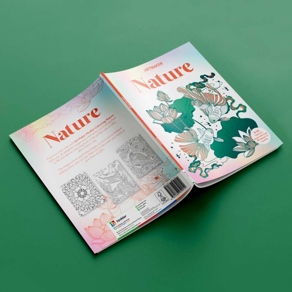 colouring book nature patterns