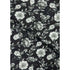 printed black and white lawn fabric