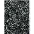 calligraphy pattern silk fabric black and white