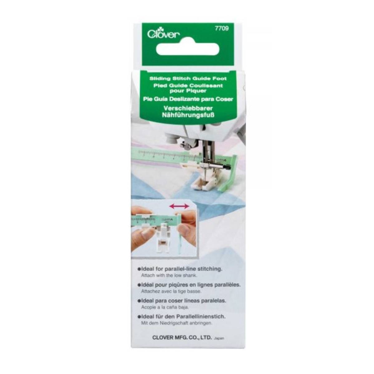 clover sliding stitch guide foot