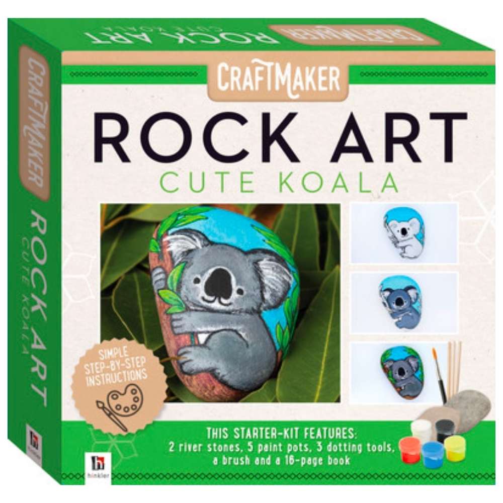 Craft maker rock art painting kit, mini koala