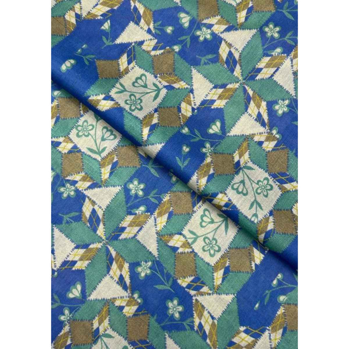 patchwork printed lawn fabric