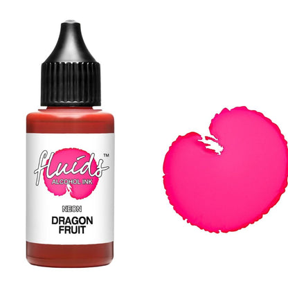 fluids alcohol ink dragon fruit pink