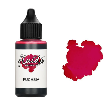 fluids alcohol ink fuchsia pink 30ml