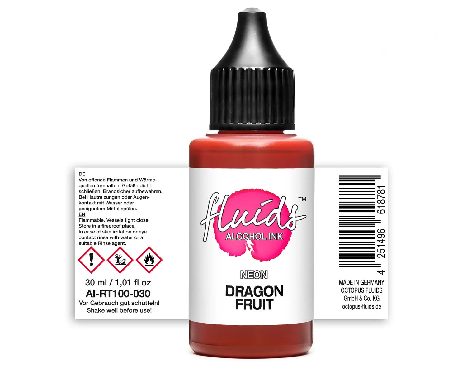 Fluids Alcohol Ink Dragon Fruit Pink For Fluid Art