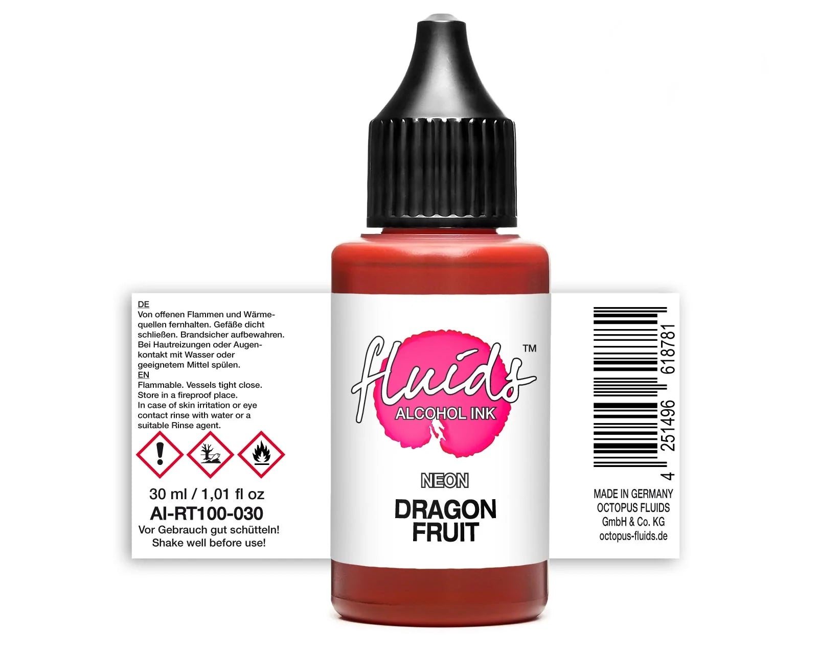 Fluids Alcohol Ink Dragon Fruit Pink For Fluid Art