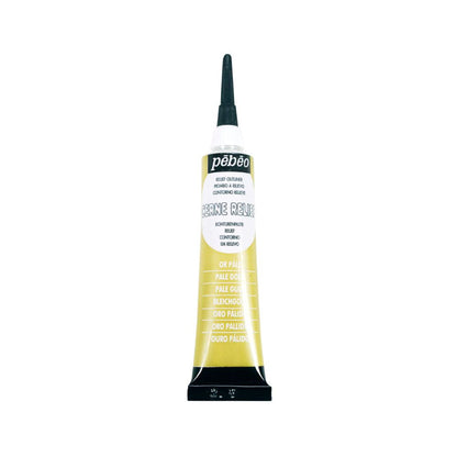 pebeo liquid lead outliner paint, pale gold