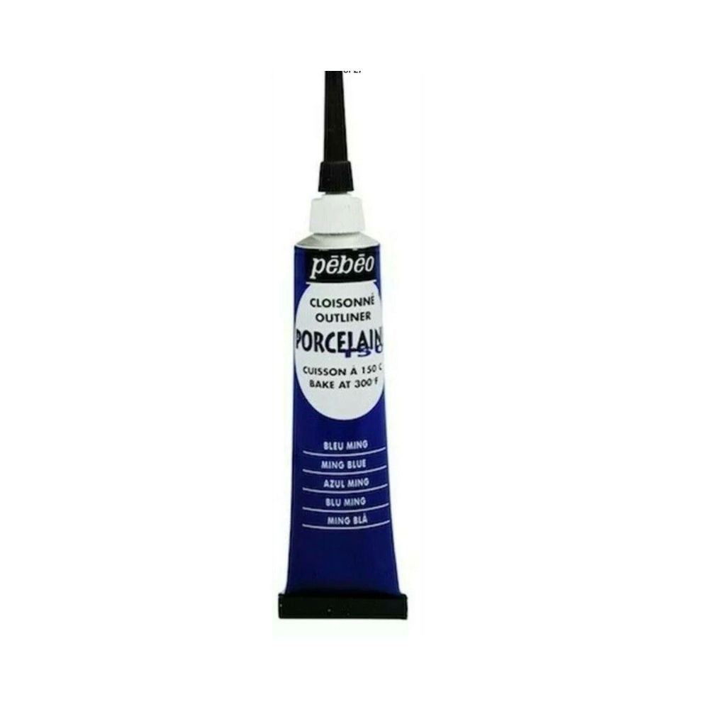 pebeo porcelaine 150 outliner paint blue