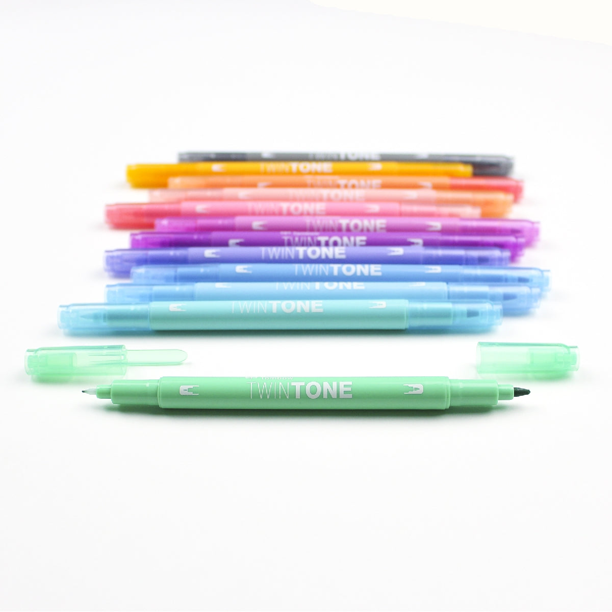 Tombow TwinTone Dual Tip Markers - Pastel 12 pack